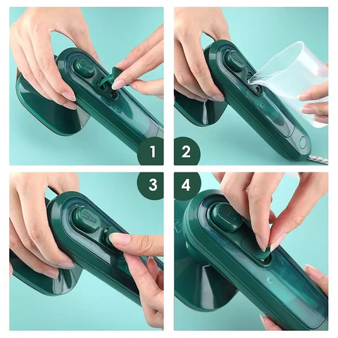 Mini Ferro de Passar a Vapor Dobrável 2 em 1 — imagem 1